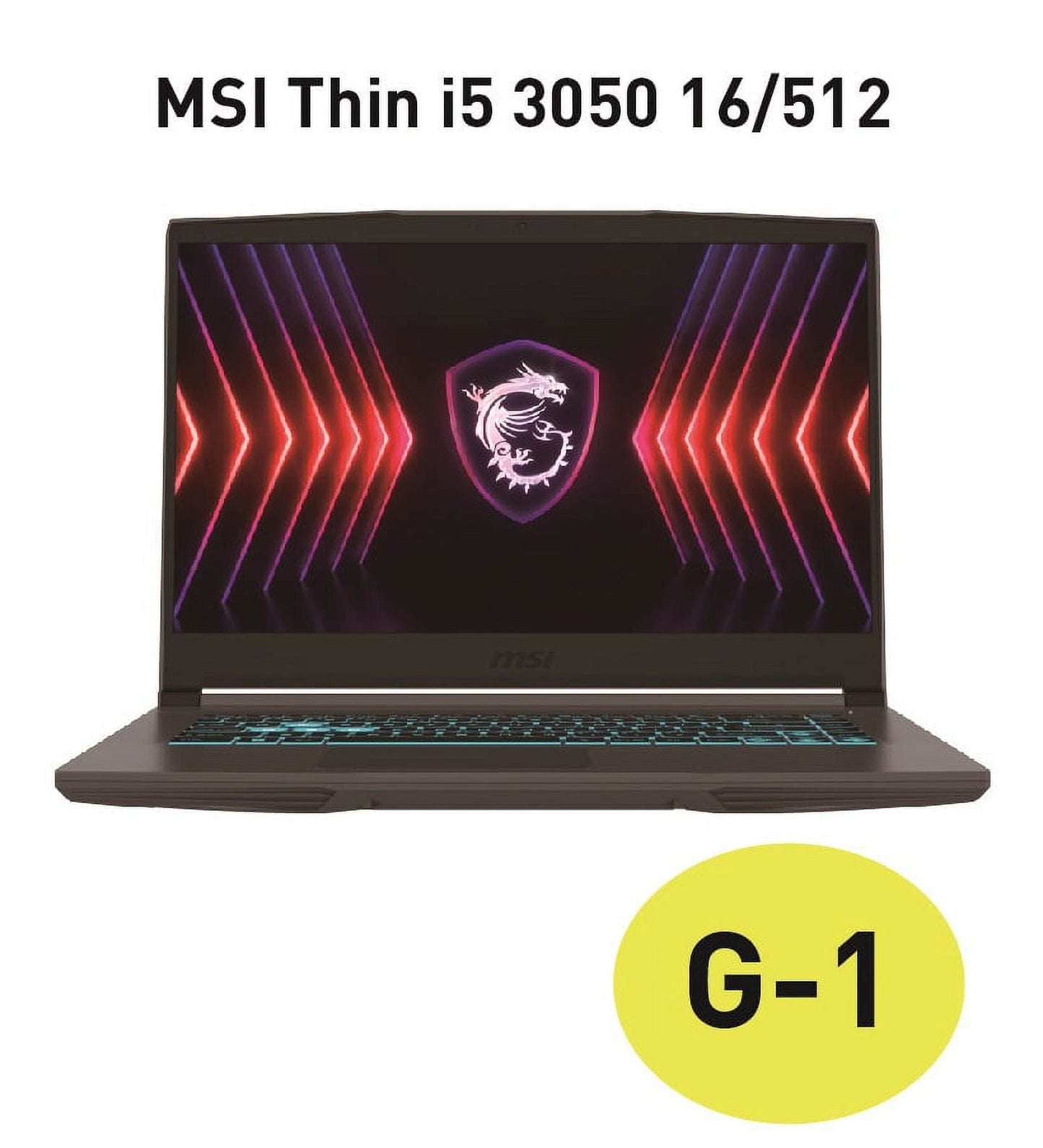 Thin 15 15.6" Gaming Laptop, 144Hz, Intel Core I5-13420H, NVIDIA Geforce RTX 3050 4GB, 16GB DDR4 Memory, 512GB Nvme SSD, Windows 11 - B13UC-1000US