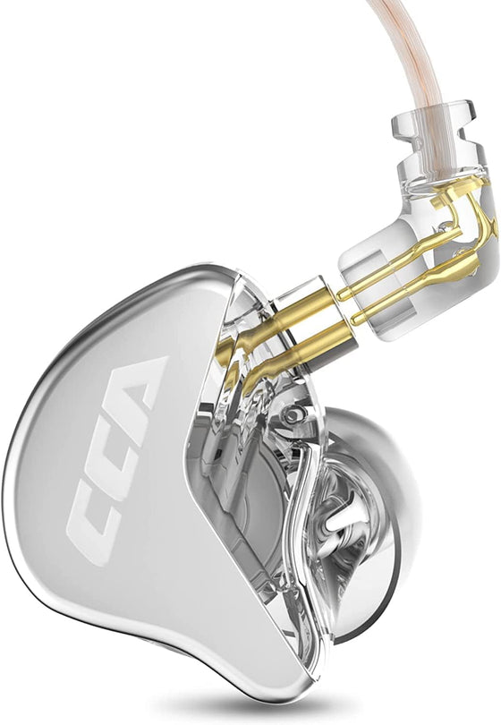 Écouteurs CCA CRA Blancs — Moniteurs Intra, Câble Détachable