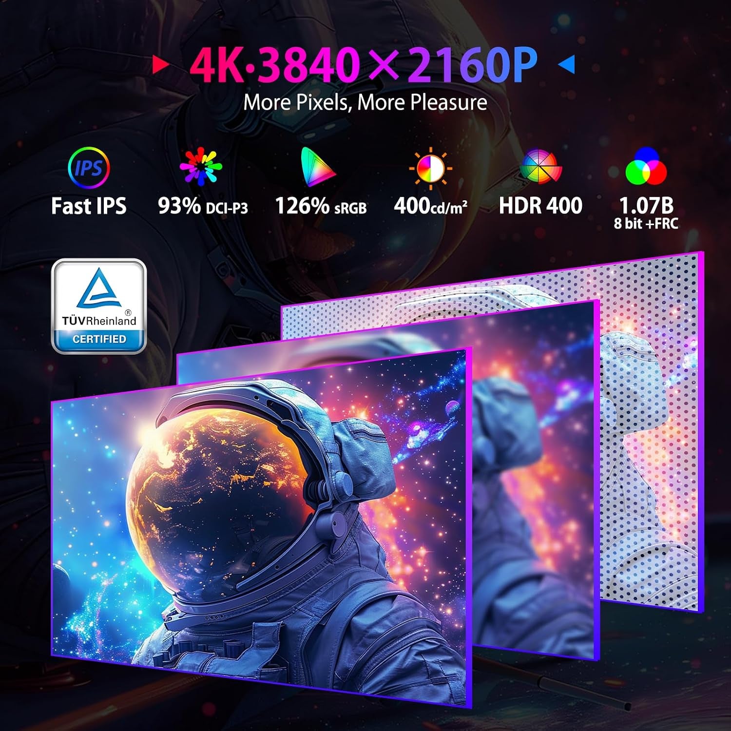 Écran  27 Po — 4K 160 Hz / FHD 320 Hz Double Mode, HDR400
