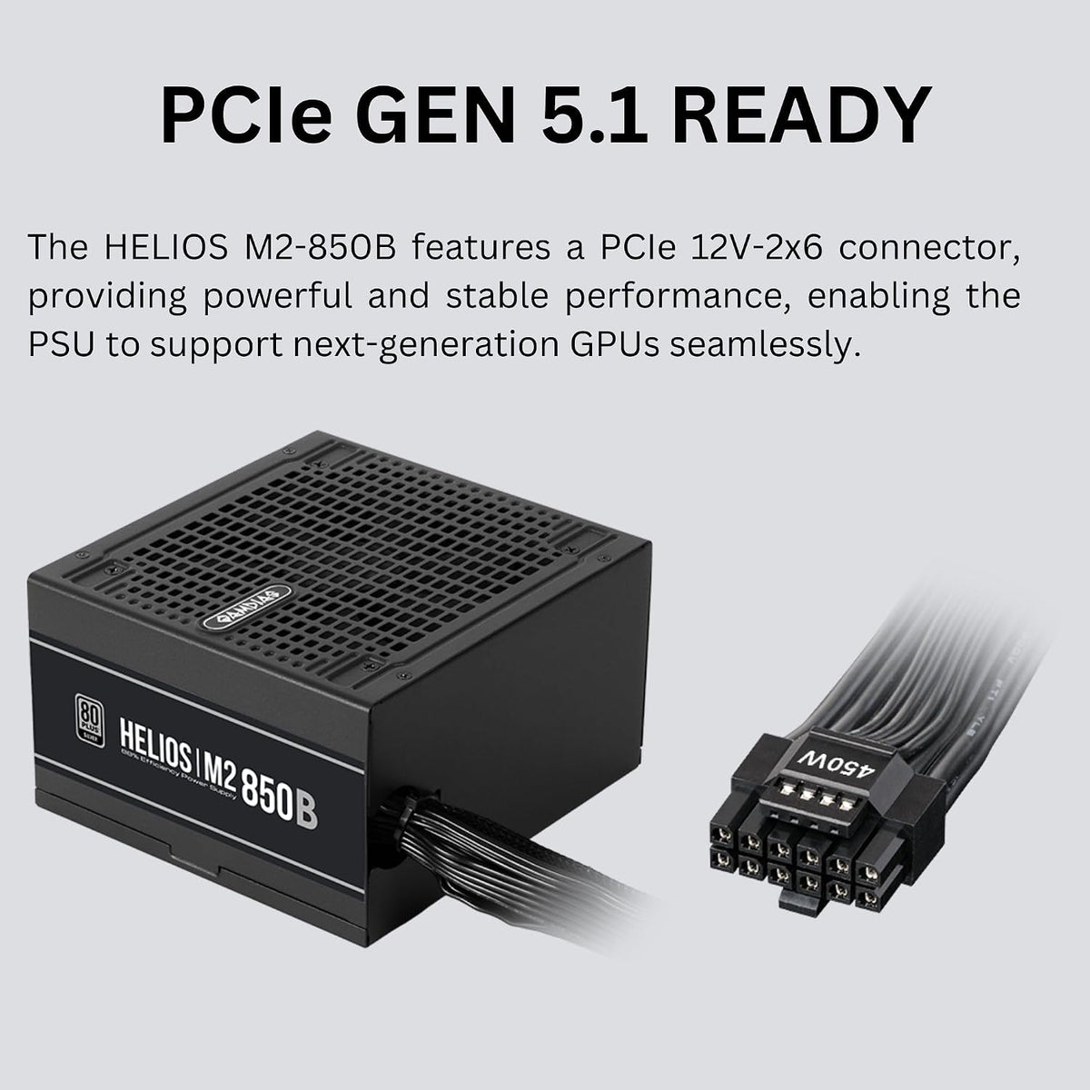 Alimentation  850 W — 80+ Bronze, ATX 3.1 Et Pcie 5.1