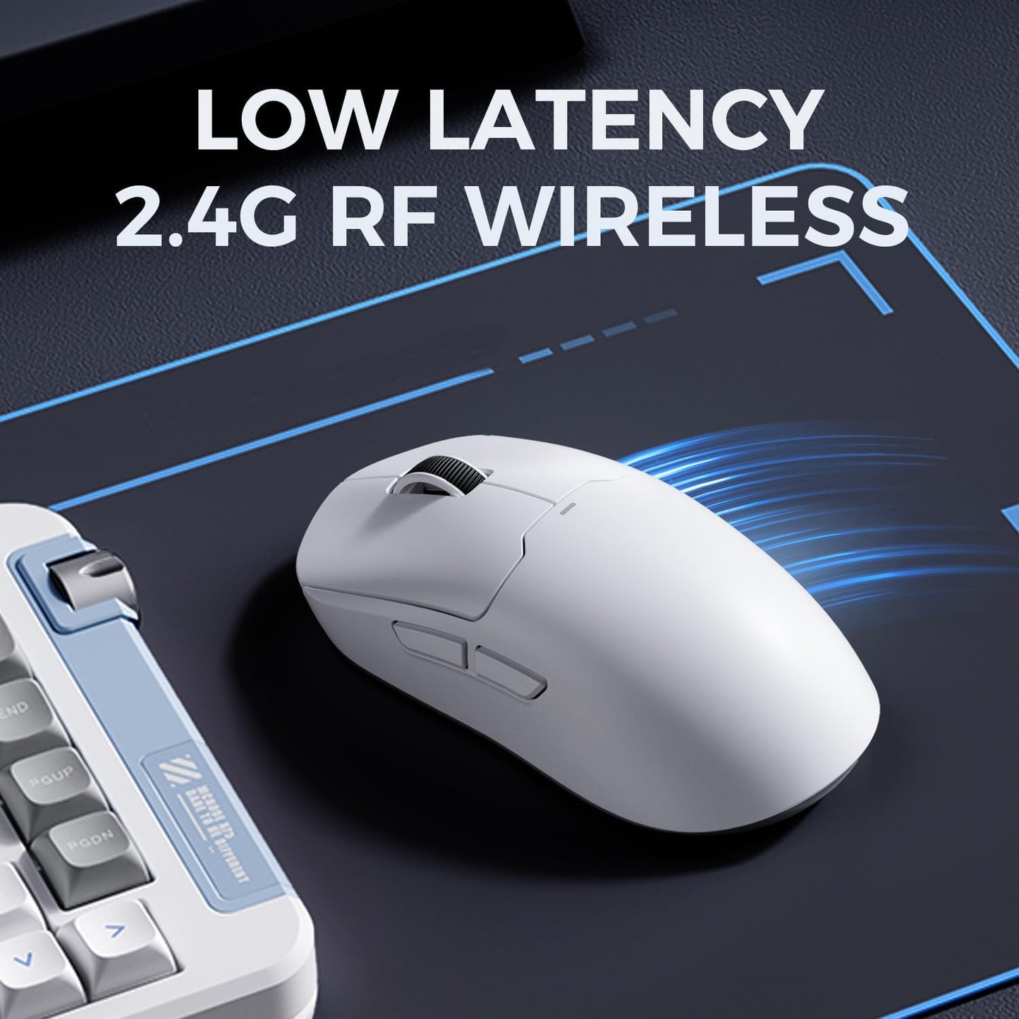 Souris Gaming  A5 Promax Blanche — 26000 DPI, 59 G, Tri-Mode