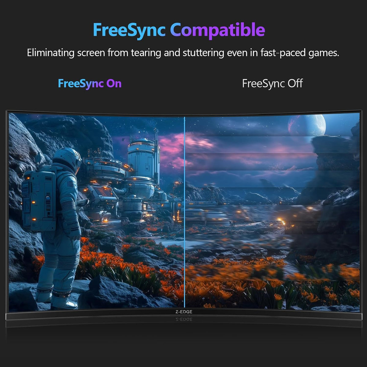Écran Z-Edge UG27Q Incurvé 27 Po — QHD 1440P, 165 Hz