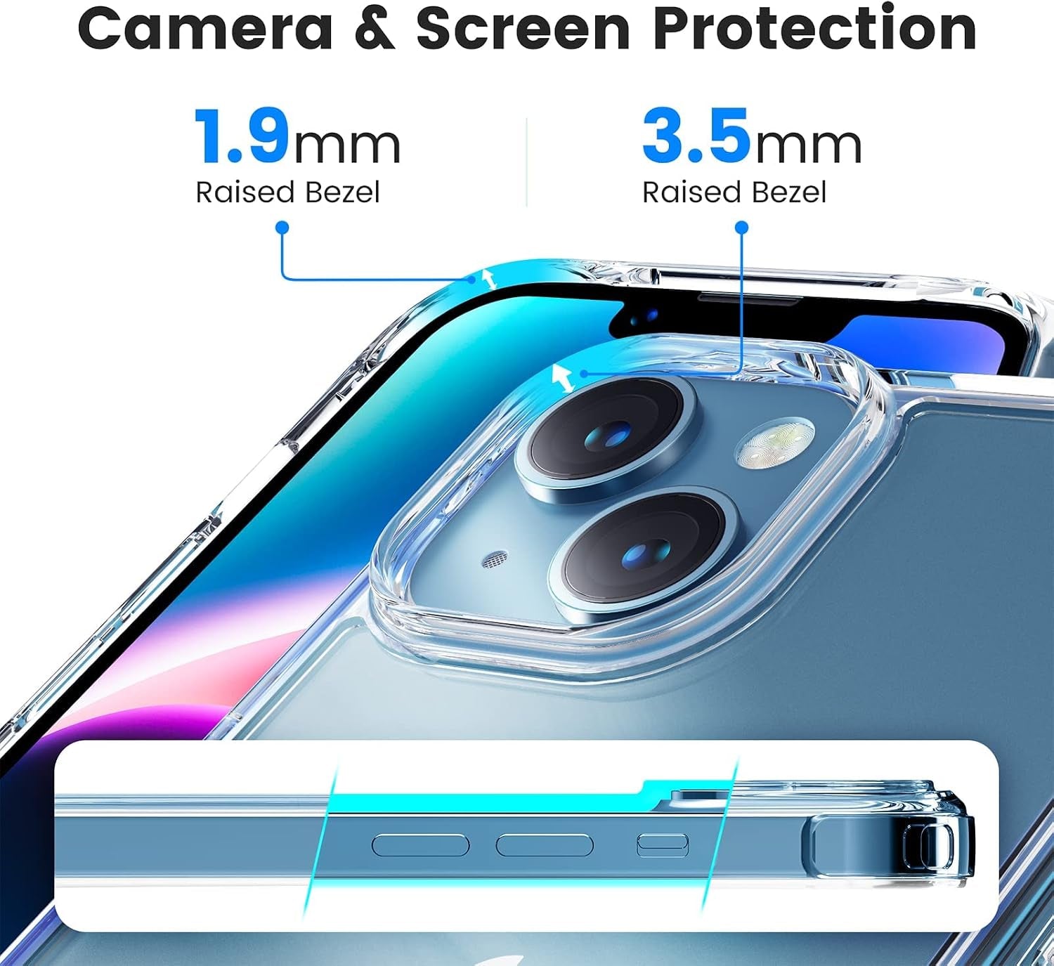 Coque  Iphone 13/14 — Transparente Antichoc, Anti-Jaunissement