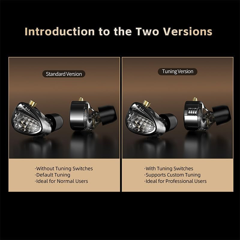 Écouteurs KZ ZA12 — 6 Drivers Hybrides, Câble Plaqué Argent