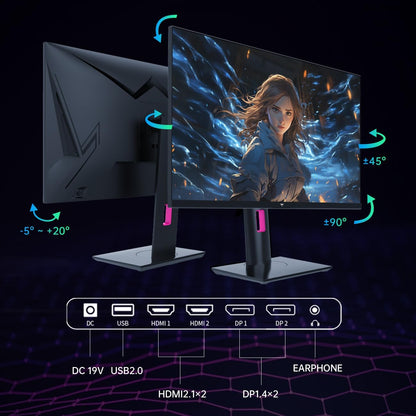 Écran  27 Po — 4K UHD 160 Hz, Fast IPS 1 Ms, HDR400, Pied Ajustable