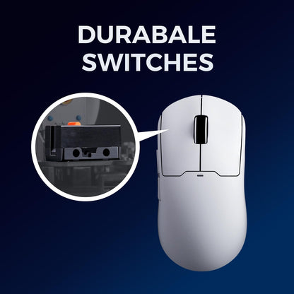 Souris Gaming  A5 Promax Blanche — 26000 DPI, 59 G, Tri-Mode