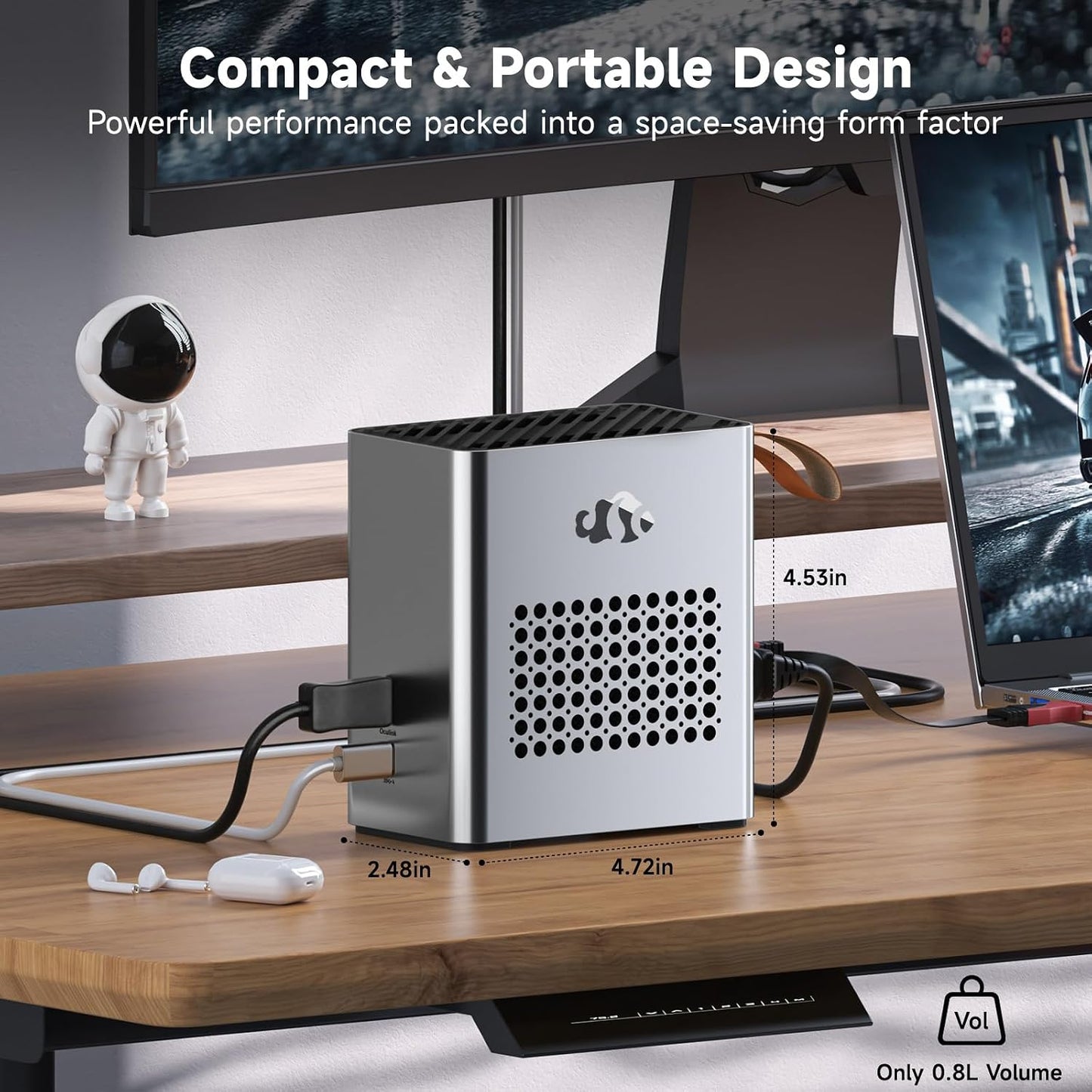Carte Graphique Externe  Egpu — RX 7600M XT 8 Go, USB4 80 Gbps
