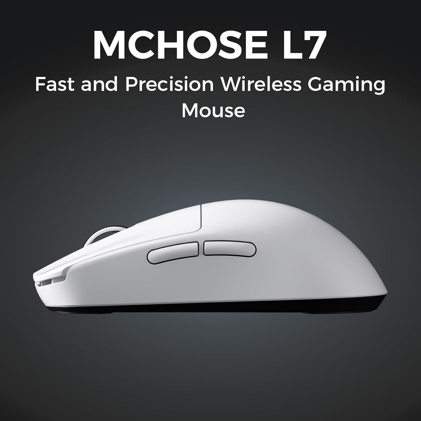 Souris Gaming  L7 Pro Blanche — 26000 DPI, 39 G Ultra-Légère, 8K Hz