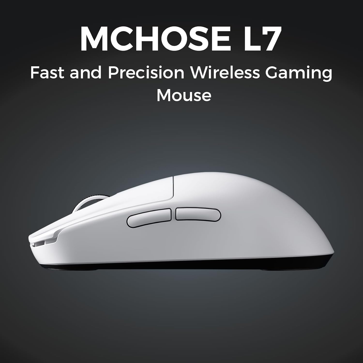 Souris Gaming  L7 Pro Blanche — 26000 DPI, 39 G Ultra-Légère, 8K Hz
