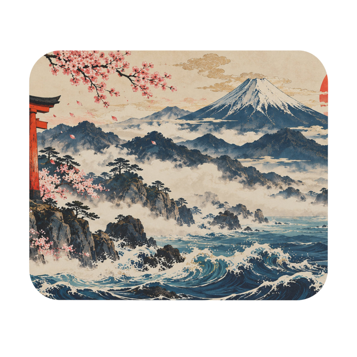 Tapis de souris Sakura impérial — Collection Japon | GoldLeisure