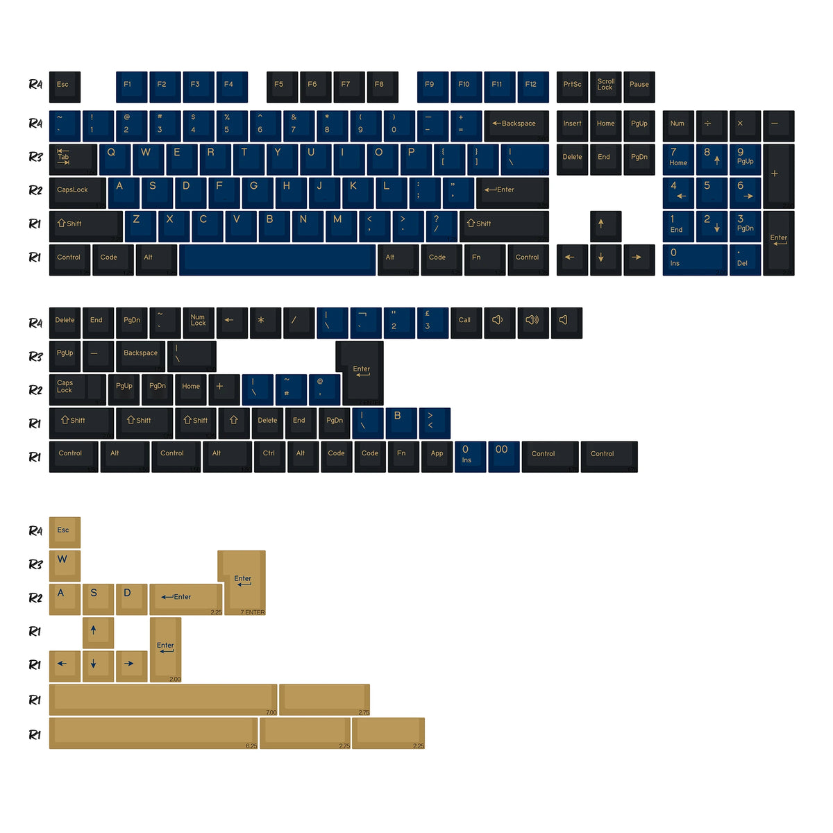 Kbdiy GMK Keycap Double Shot GMK Olivia Shoko Jamon WOB Red Samurai Botanical PBT Keycaps Cherry Profile for Mechanical Keyboard
