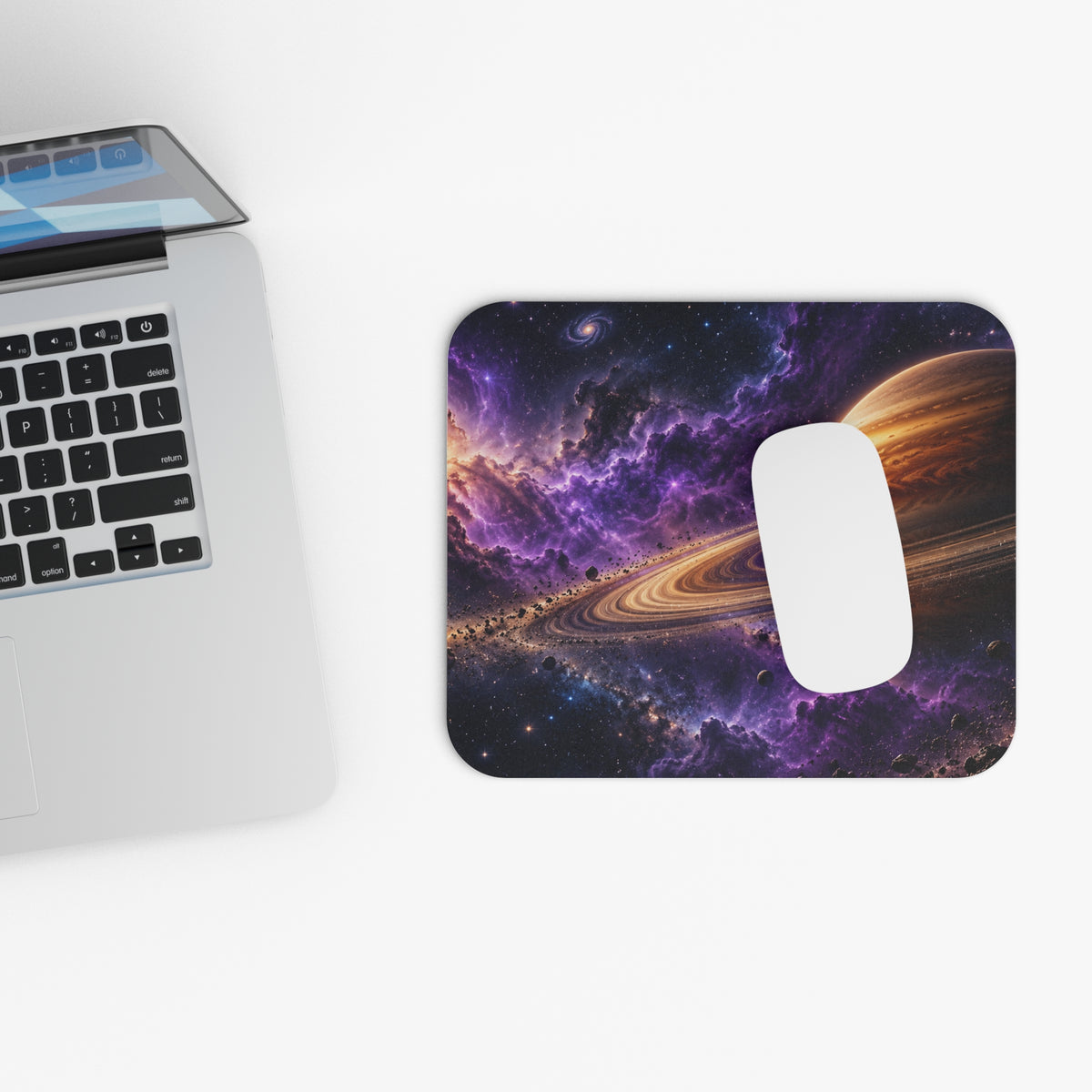 Tapis de souris Orbite violette — Collection Espace | GoldLeisure