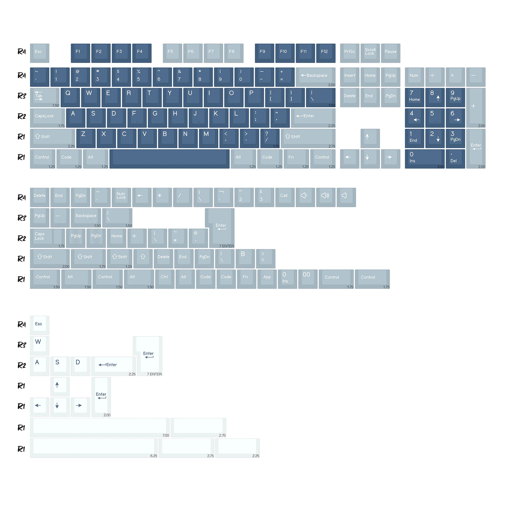 Kbdiy GMK Keycap Double Shot GMK Olivia Shoko Jamon WOB Red Samurai Botanical PBT Keycaps Cherry Profile for Mechanical Keyboard