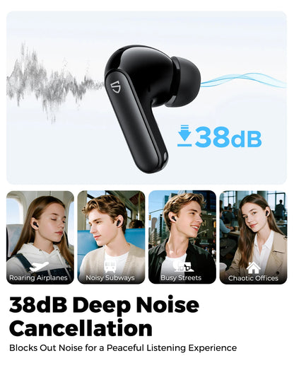Écouteurs SoundPEATS Q3 Pro, ANC, Bluetooth 6.0, connexion multipoint