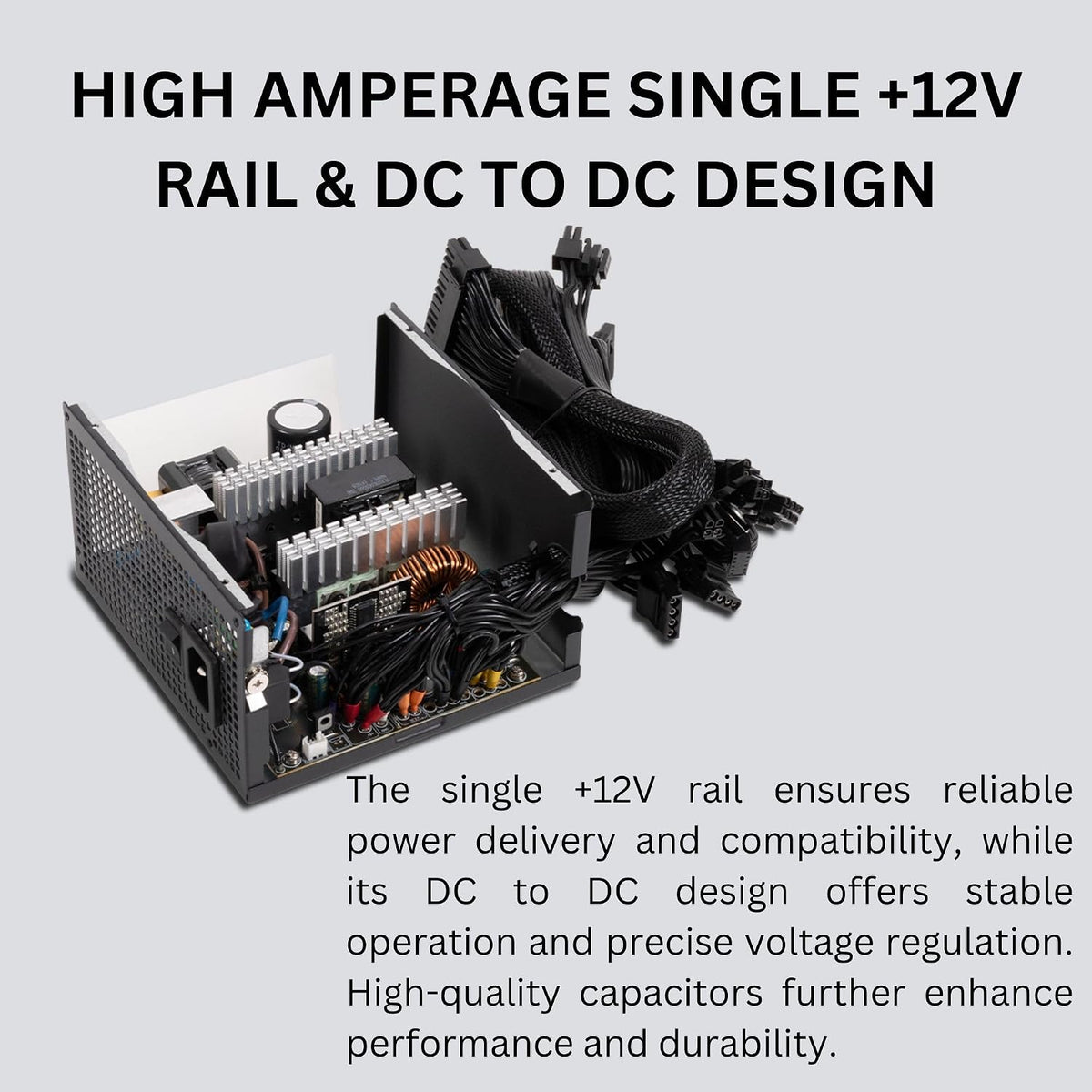 Alimentation  850 W — 80+ Bronze, ATX 3.1 Et Pcie 5.1