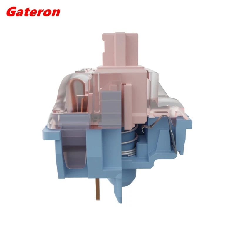 Gateron Melodic Switch Clicky Tactile 60G Switches 5 Pins RGB SMD Cusotm Mechanical Keyboard Pre-Lubed Dual Rail DIY Gaming Kit