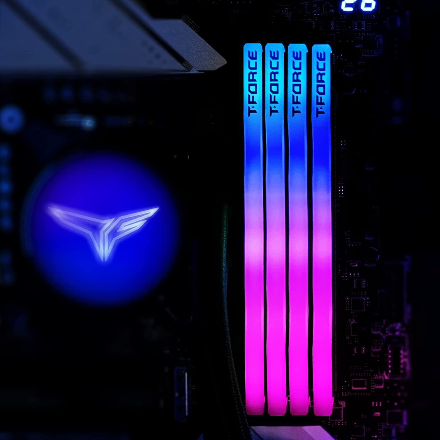 Mémoire T-Force Delta RGB Blanche — 32 Go (2 × 16) DDR5 6000 CL30