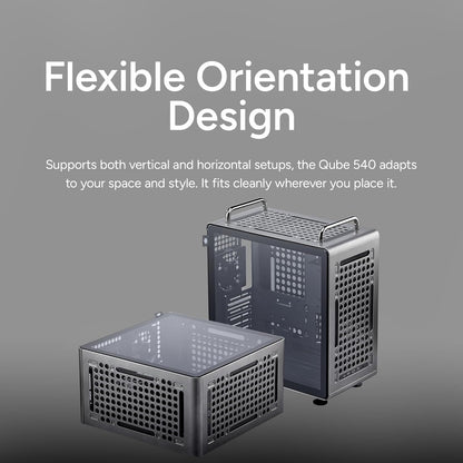 Boîtier Cooler Master QUBE 540 — ATX, Flux D'Air Maximal, Verre Trempé