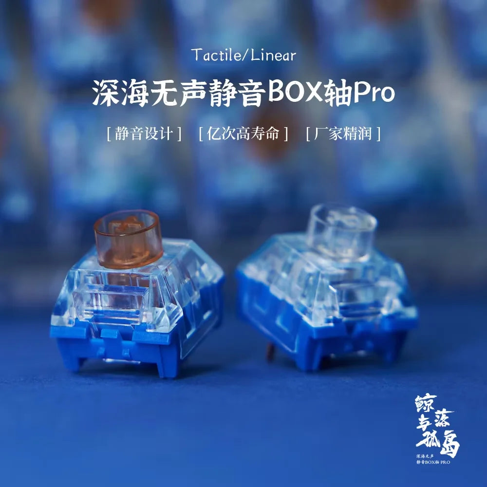Kailh Deep Sea Whale Silent Switches Lonely Island Keyboard Switch Pro Linear Tactile 60G 45G RGB Mechanical Keyboard Switches
