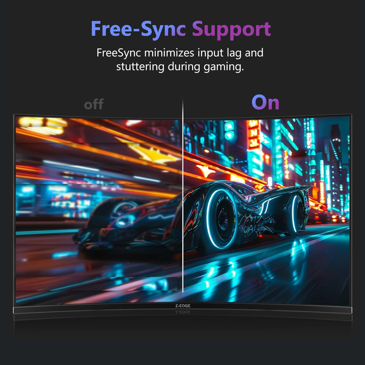Écran Z-Edge UG27 Incurvé 27 Po — 180 Hz, 1 Ms, Freesync