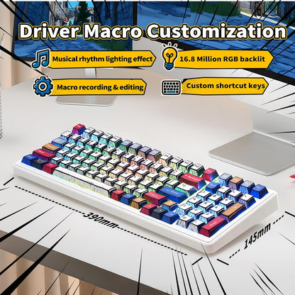 Clavier Mécanique AULA F99 Sans Fil — Hot-Swap, Switchs Pré-Lubrifiés, RGB