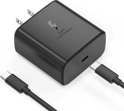Chargeur 45 W USB-C + câble 6 pi, charge super rapide Samsung et Android