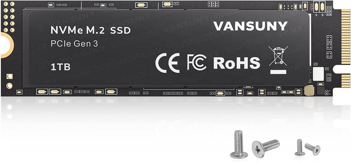 SSD 1 To NVMe M.2, PCIe 3.0, Jusqu'à 3400 Mo/s