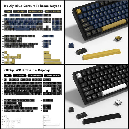 Kbdiy GMK Keycap Double Shot GMK Olivia Shoko Jamon WOB Red Samurai Botanical PBT Keycaps Cherry Profile for Mechanical Keyboard