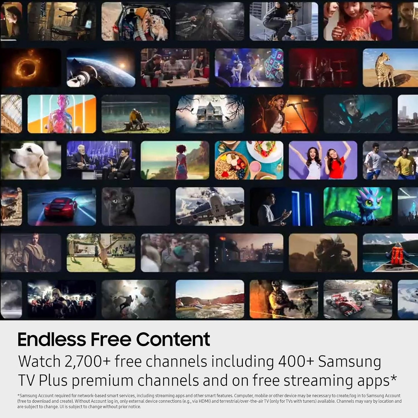 Samsung 70-Inch Class Crystal UHD U8000F 4K Smart TV (2025 Model) Endless Free Content, Processor, Metalstream Design, Knox Security, Alexa Built-In