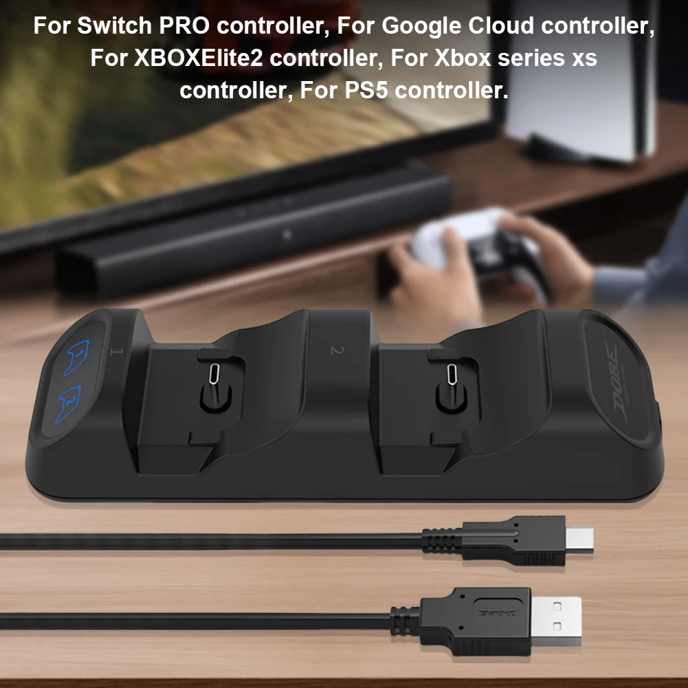 Station De Charge Universelle — PS5, Xbox Series Et Switch Pro, USB-C