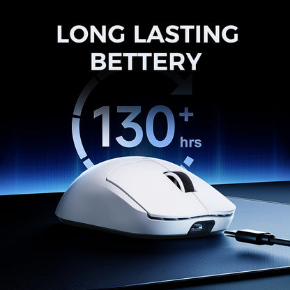 Souris Gaming  A5 Promax Blanche — 26000 DPI, 59 G, Tri-Mode