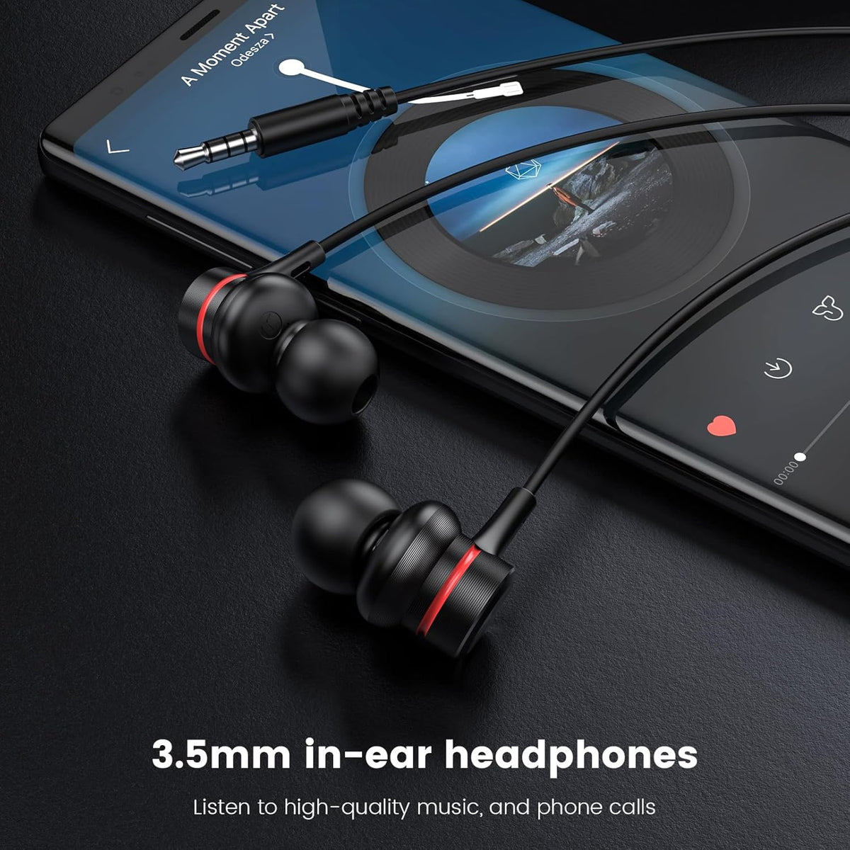 Écouteurs Filaires Avec Micro — Intra-Auriculaires 3,5 Mm