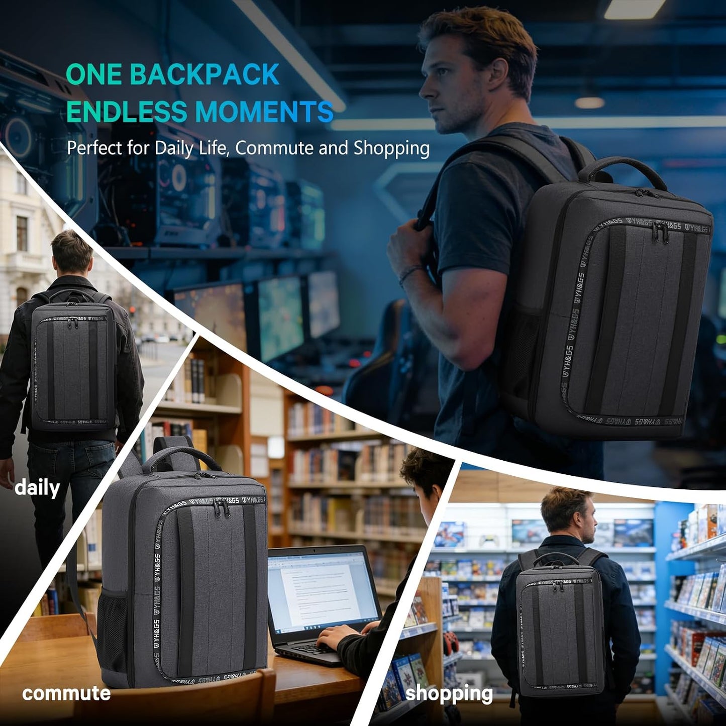 Sac À Dos  PS5 — Console, Portable 17,3 Po Et Accessoires