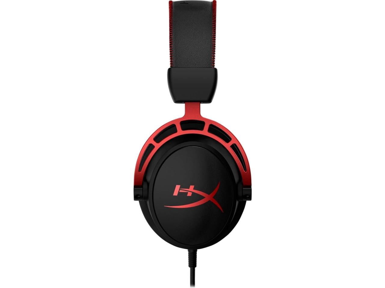 Experience Unmatched Gaming Sound with the HyperX Cloud Alpha Wired Over-Ear Headset in Bold Red
