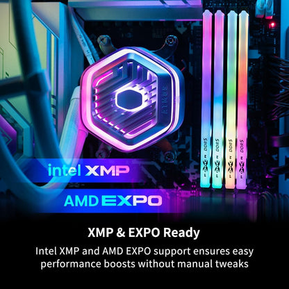 Mémoire Silicon Power Storm RGB — 32 Go (2 × 16) DDR5 6000 Mhz