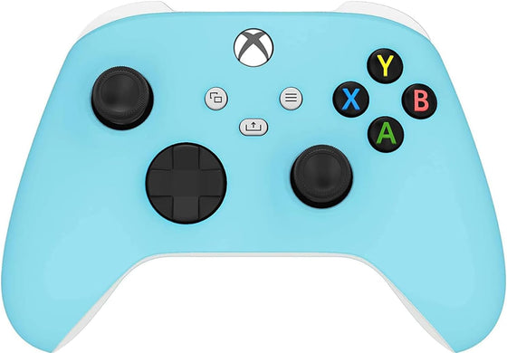 Manette Xbox Custom Bleu Ciel — Series X|S et One, Fini Soft Touch