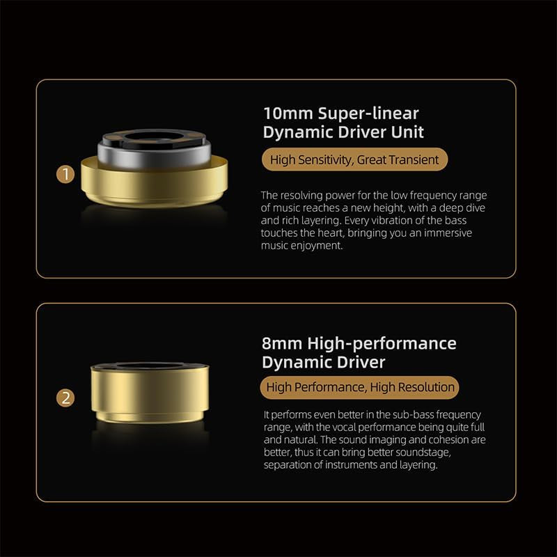 Écouteurs KZ ZA12 — 6 Drivers Hybrides, Câble Plaqué Argent