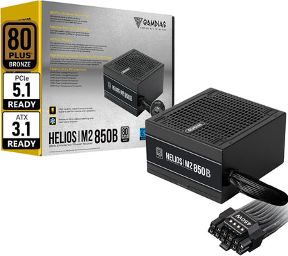 Alimentation 850 W, 80+ Bronze, ATX 3.1 et PCIe 5.1