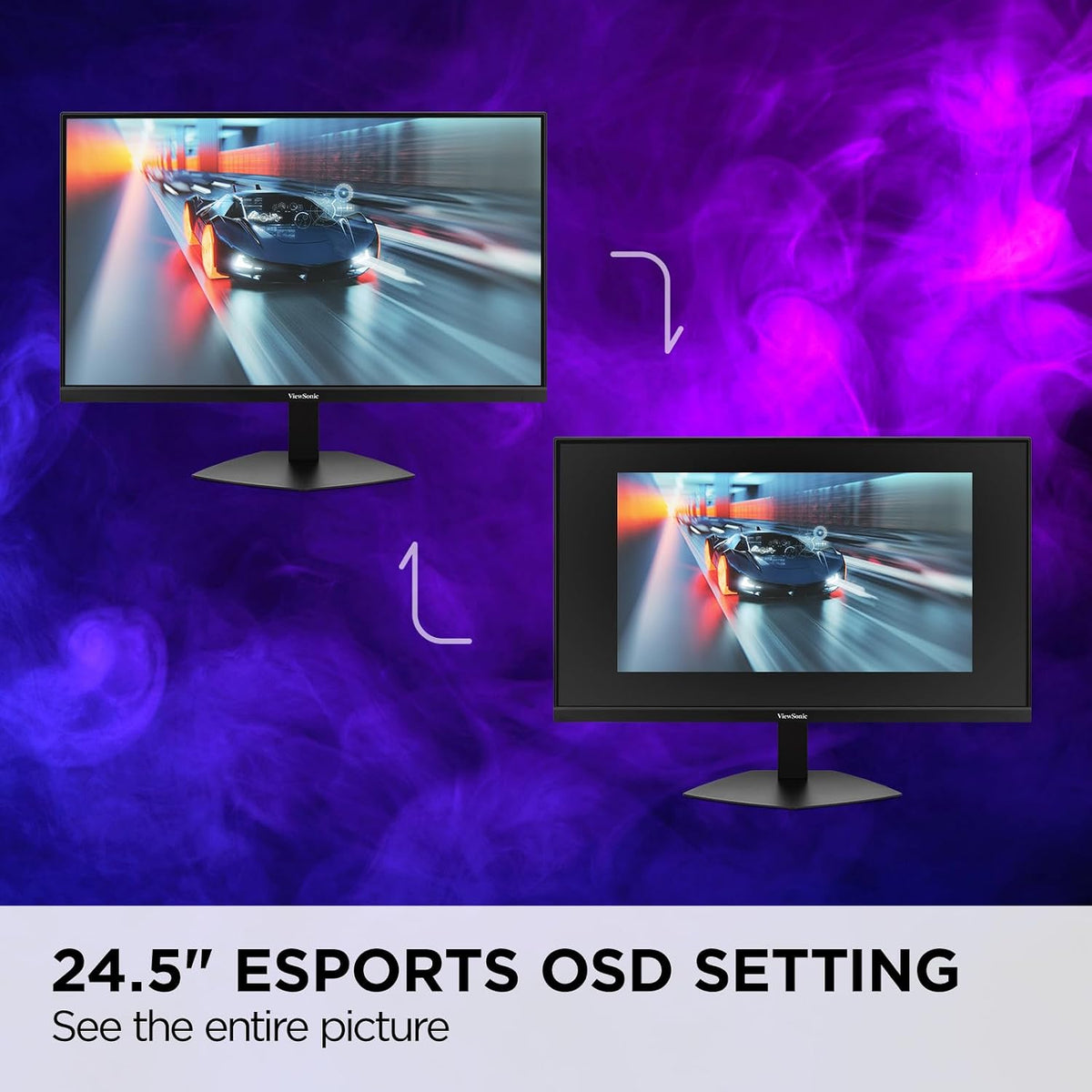 Écran Viewsonic VX2730D 27 Po — 4K UHD, 288 Hz Commutable, 0,5 Ms