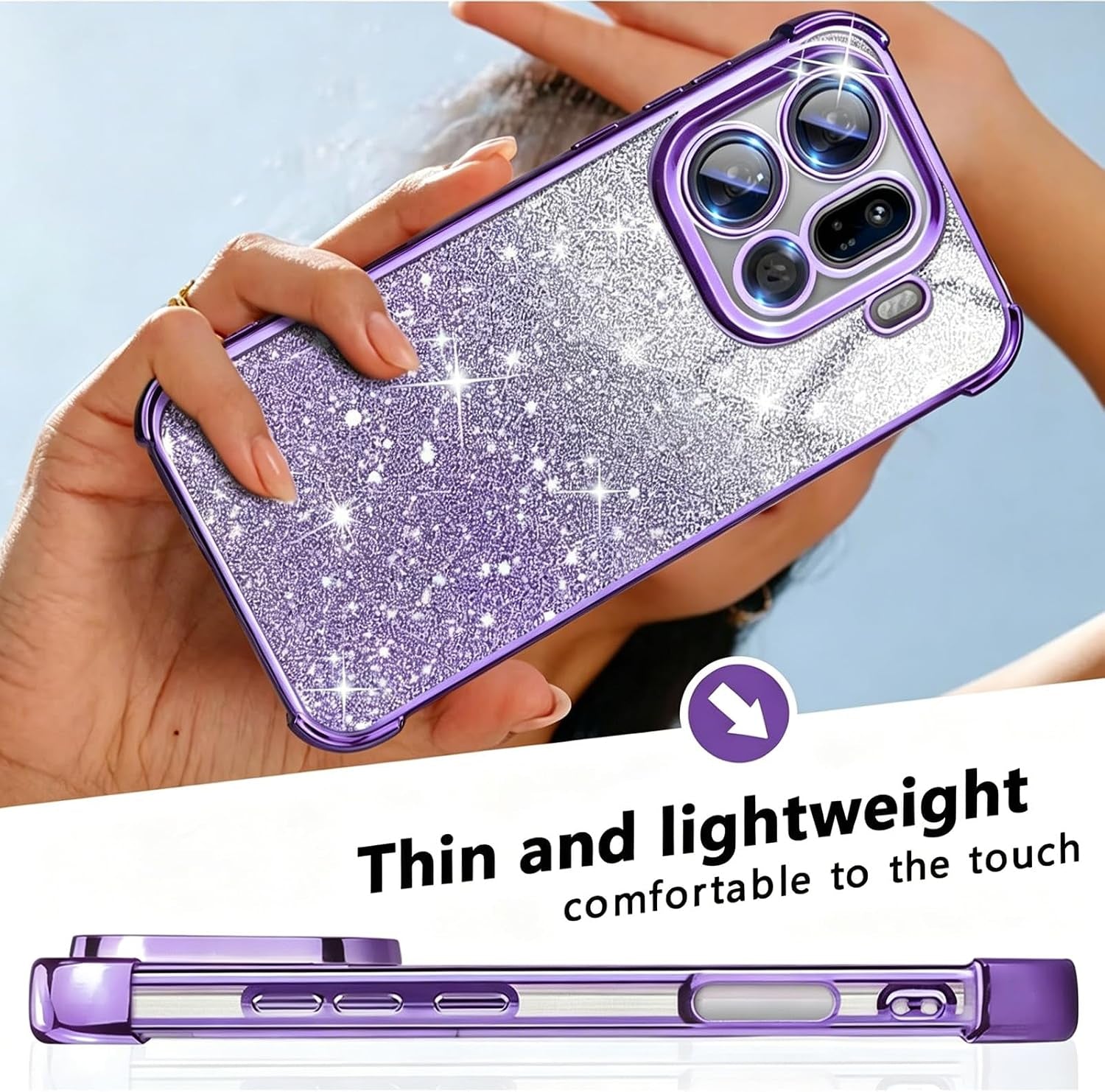 Coque Samsung Galaxy A53 Brillante Mauve — Coins Renforcés + Protection Caméra