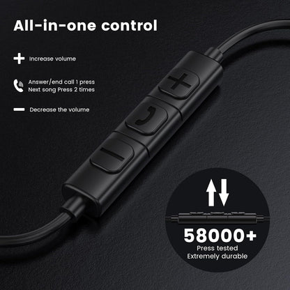 Écouteurs Filaires Avec Micro — Intra-Auriculaires 3,5 Mm
