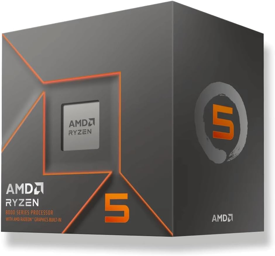 Processeur AMD Ryzen 5 8500G — 6 Cœurs, 12 Fils, Graphiques Intégrés