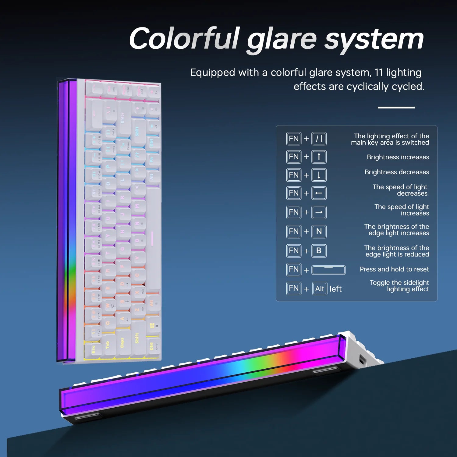 Clavier Mécanique AJAZZ NK68 — 68 Touches, Hot-Swap, RGB