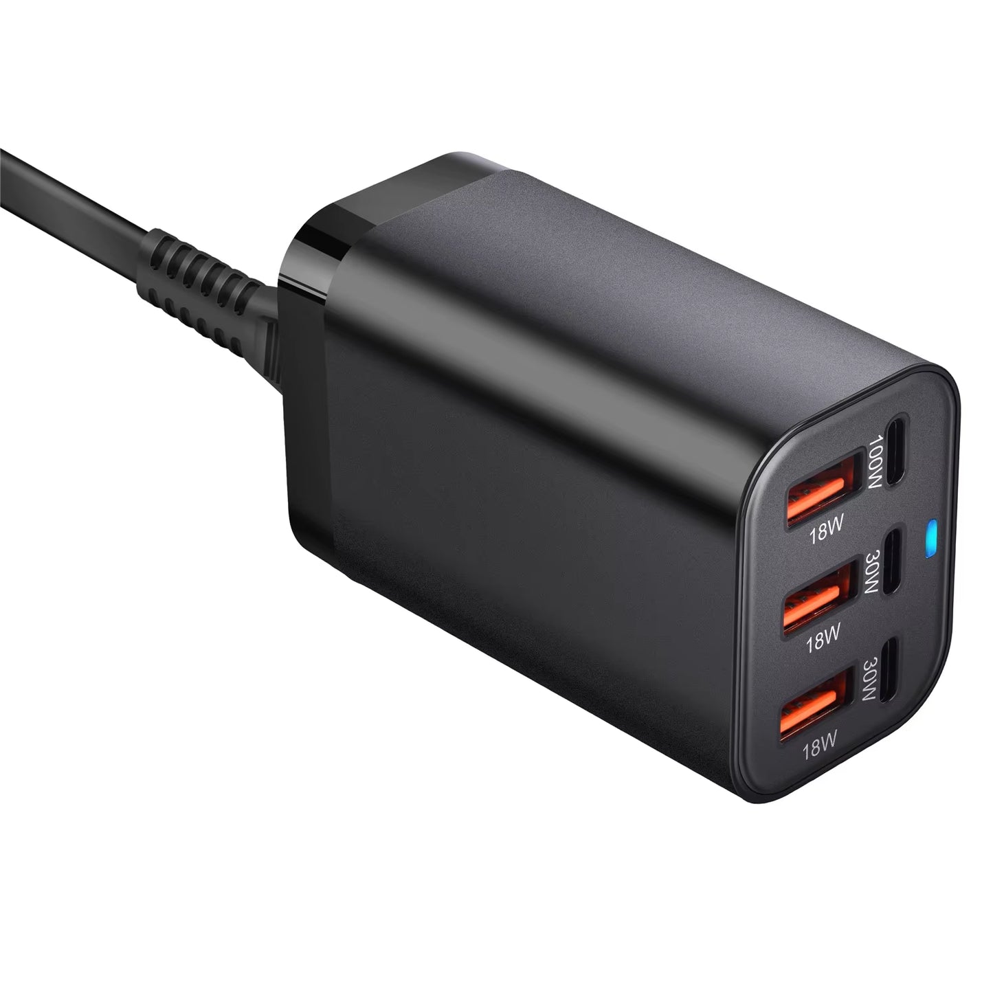 USB C Fast 200W 6-Port Charging Fast Gan Charger Power Adapter for Iphone 14/13/12 Series, Samsung Galaxy S23/S22/S21