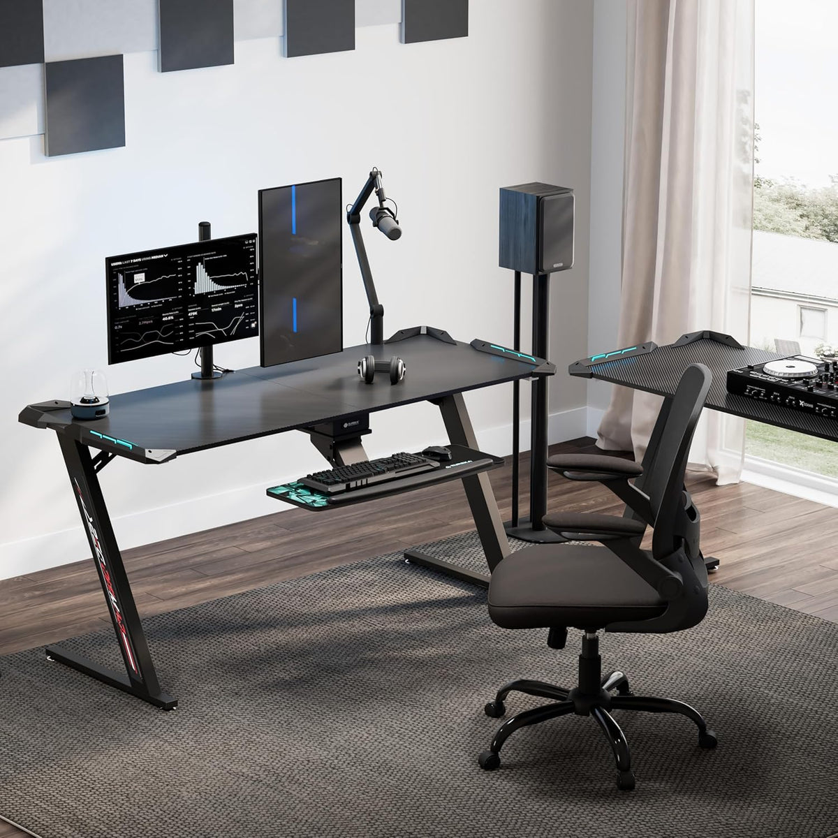 Bureau Gaming  — LED RGB, Design Pro