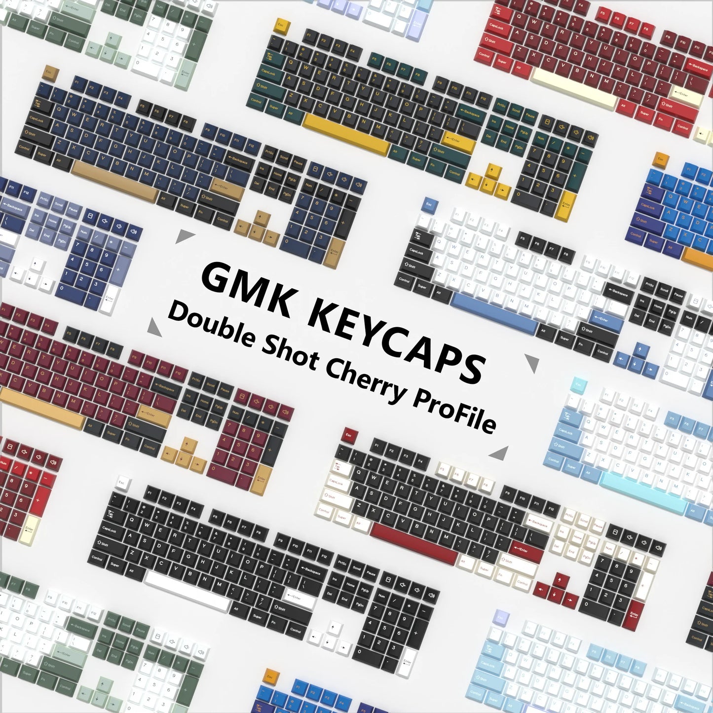 Kbdiy GMK Keycap Double Shot GMK Olivia Shoko Jamon WOB Red Samurai Botanical PBT Keycaps Cherry Profile for Mechanical Keyboard