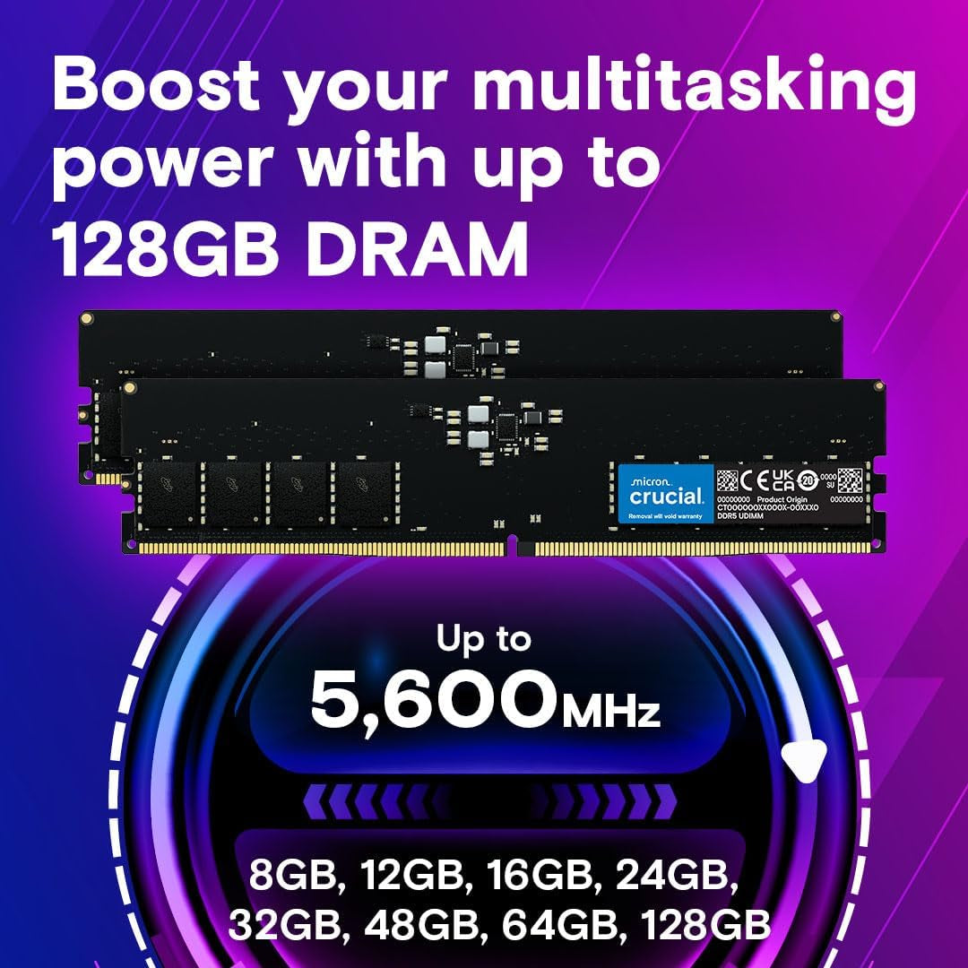 Mémoire  — 16 Go DDR5 5600 Mhz, Intel Et AMD