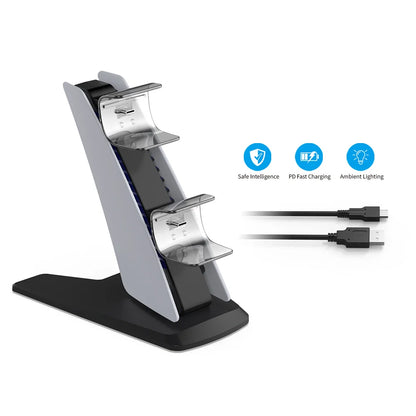 Socle De Charge Double PS5 — Berceau Pour Manettes Dualsense