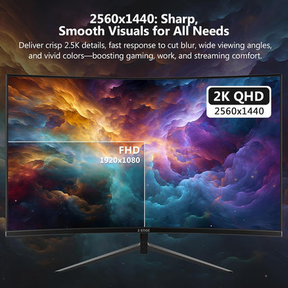 Écran Z-Edge UG27Q Incurvé 27 Po — QHD 1440P, 165 Hz