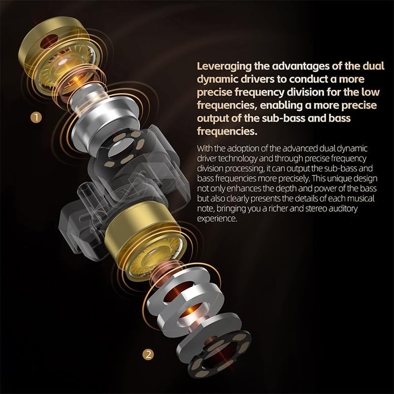 Écouteurs KZ ZA12 — 6 Drivers Hybrides, Câble Plaqué Argent